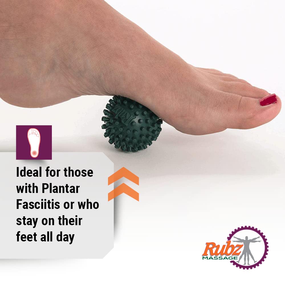 Due North Foot Rubz Hand & Back Massage Ball - Relieve Pain from Plantar Fasciitis, Tight Muscles & Sore Feet - Massage Tool - My Store