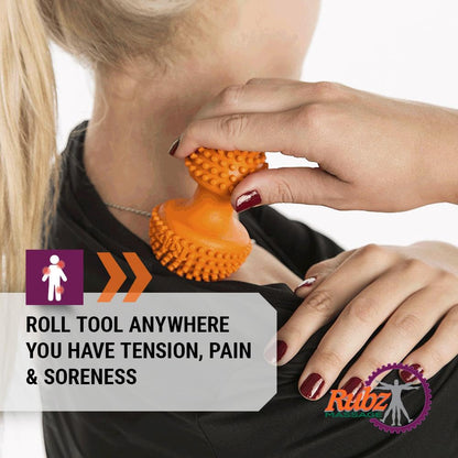 Due North Foot Rubz Hand & Back Massage Ball - Relieve Pain from Plantar Fasciitis, Tight Muscles & Sore Feet - Massage Tool - My Store