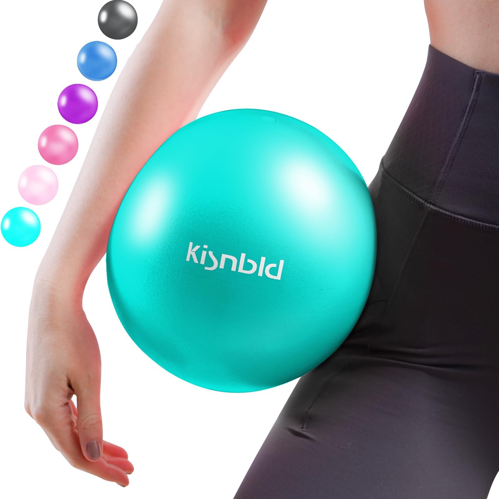 Small Exercise Ball, 9 Inch Mini Pilates Ball, Anti Burst and Slip Resistant Mini Yoga Ball for Stability, Fitness, Physical Therapy, Stretching & Core Strength Workout at Home Gym & Office - My Store