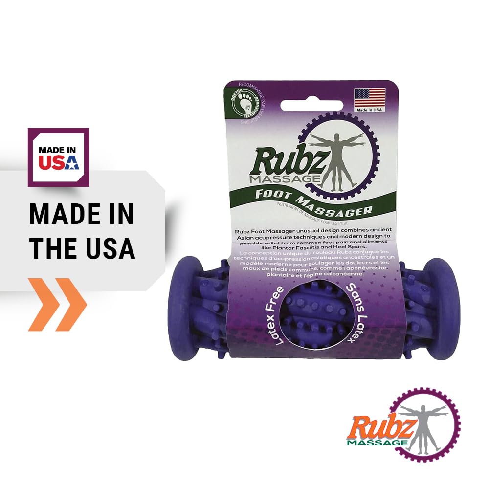 Due North Foot Rubz Hand & Back Massage Ball - Relieve Pain from Plantar Fasciitis, Tight Muscles & Sore Feet - Massage Tool - My Store