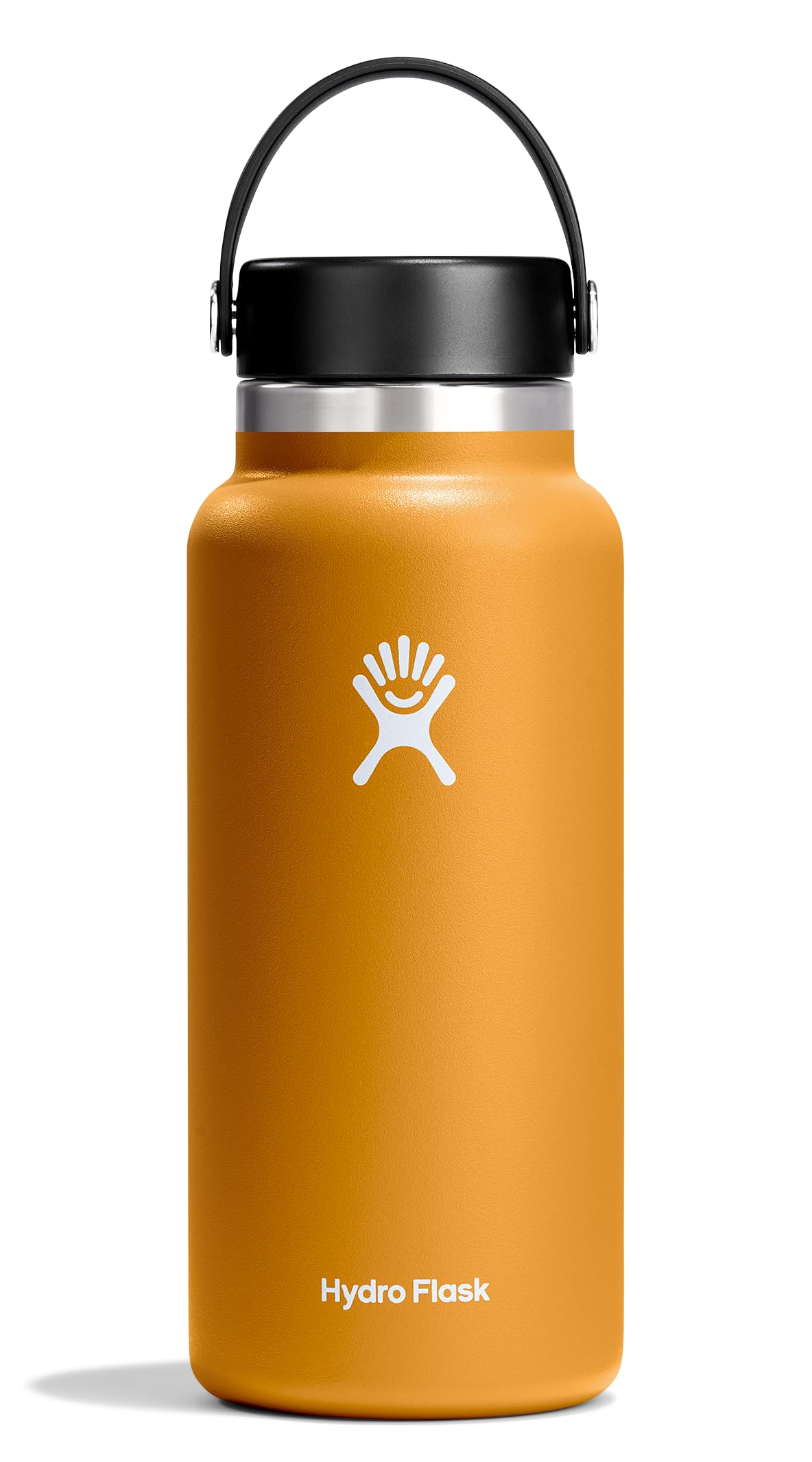 Hydro Flask Water Bottle - Insulated Stainless Steel - Wide Mouth Flex Lid, Non Spill, Leakproof and Refillable in 32 Oz Stone Gray
