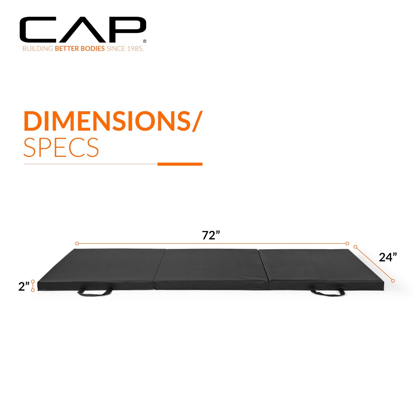 CAP Barbell All Purpose Folding Anti Tear Exercise Training Aerobic Fitness Gym & Gymnastics Balance Mat | Multiple colors