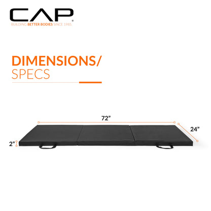 CAP Barbell All Purpose Folding Anti Tear Exercise Training Aerobic Fitness Gym & Gymnastics Balance Mat | Multiple colors