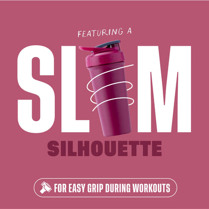 BlenderBottle Strada Shaker Cup Insulated Stainless Steel Water Bottle with Wire Whisk, 24-Ounce, Black - My Store