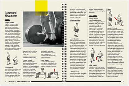 Men's Health 28-Day Belly Fat Burner Workout Planner: Medium to high-intensity compound exercises to help you burn fat and chisel your abs with a workout planner to keep you on track - My Store