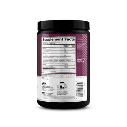 Optimum Nutrition Amino Energy - Pre Workout with Green Tea, BCAA, Amino Acids, Keto Friendly, Green Coffee Extract, Energy Powder - Concord Grape, 65 Servings (Packaging May Vary)