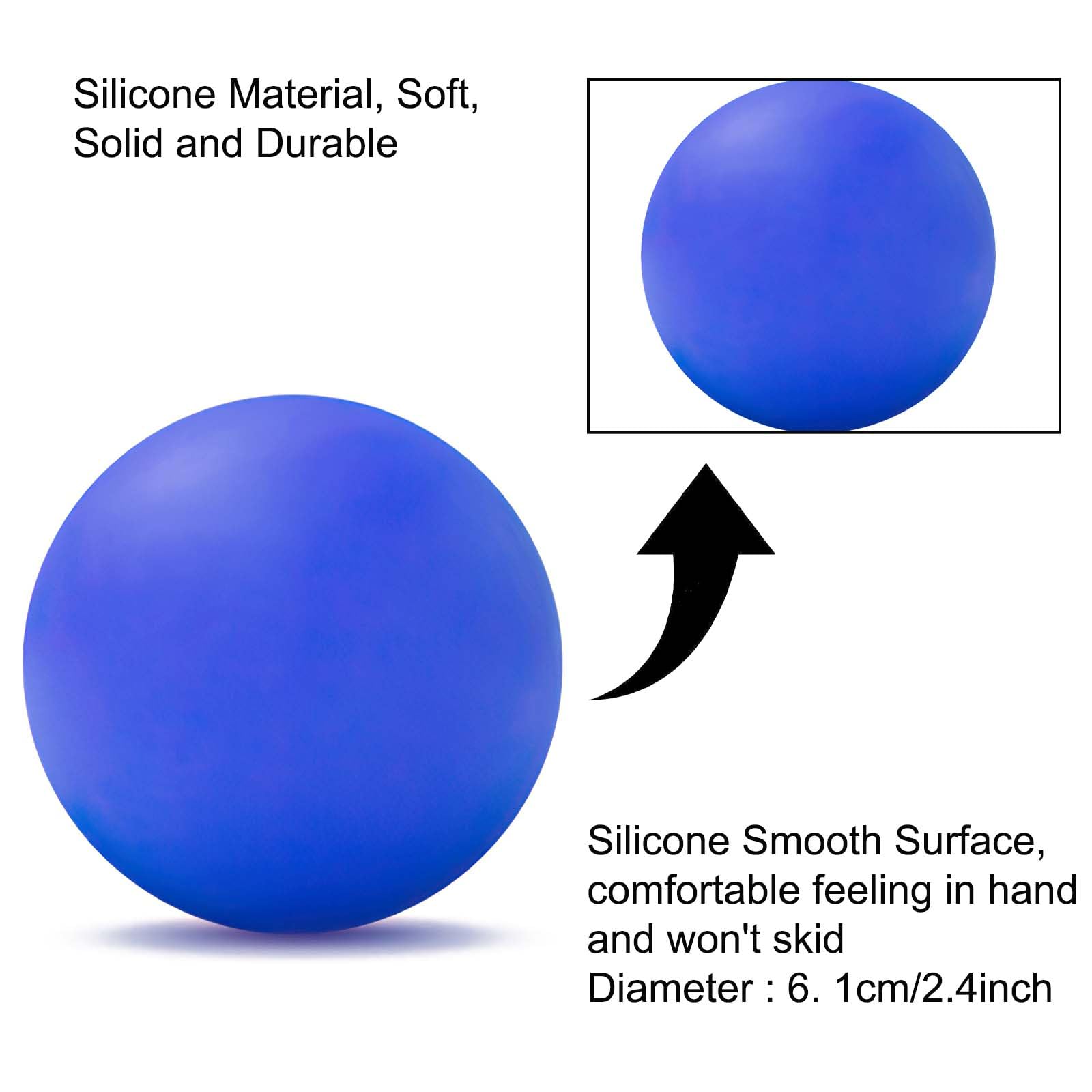 WOVTE Massage Lacrosse Ball for Sore Muscles, Shoulders, Neck, Back, Foot, Body, Deep Tissue, Trigger Point, Muscle Knots, Yoga and Myofascial Release (Blue) - My Store