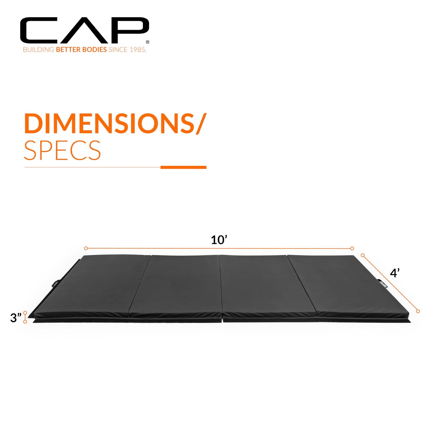 CAP Barbell All Purpose Folding Anti Tear Exercise Training Aerobic Fitness Gym & Gymnastics Balance Mat | Multiple colors