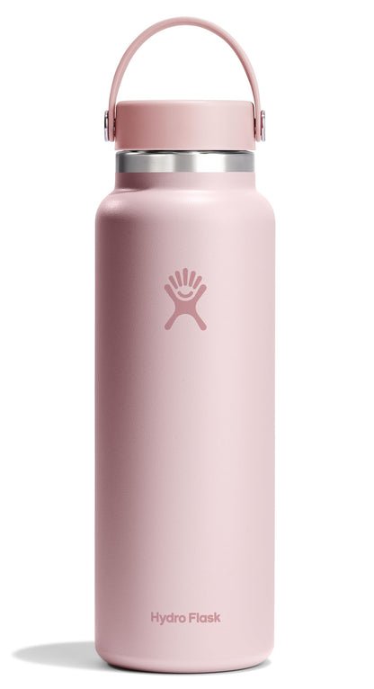 Hydro Flask Water Bottle - Insulated Stainless Steel - Wide Mouth Flex Lid, Non Spill, Leakproof and Refillable in 32 Oz Stone Gray