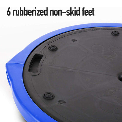 Bosu Balance Ball Exercise Trainer, Home Gym Equipment w/ Guided Workouts & Pump, 26", Blue - Inflatable Fitness Platform for Strength Training, Standing, Balancing, and Core Workout - My Store