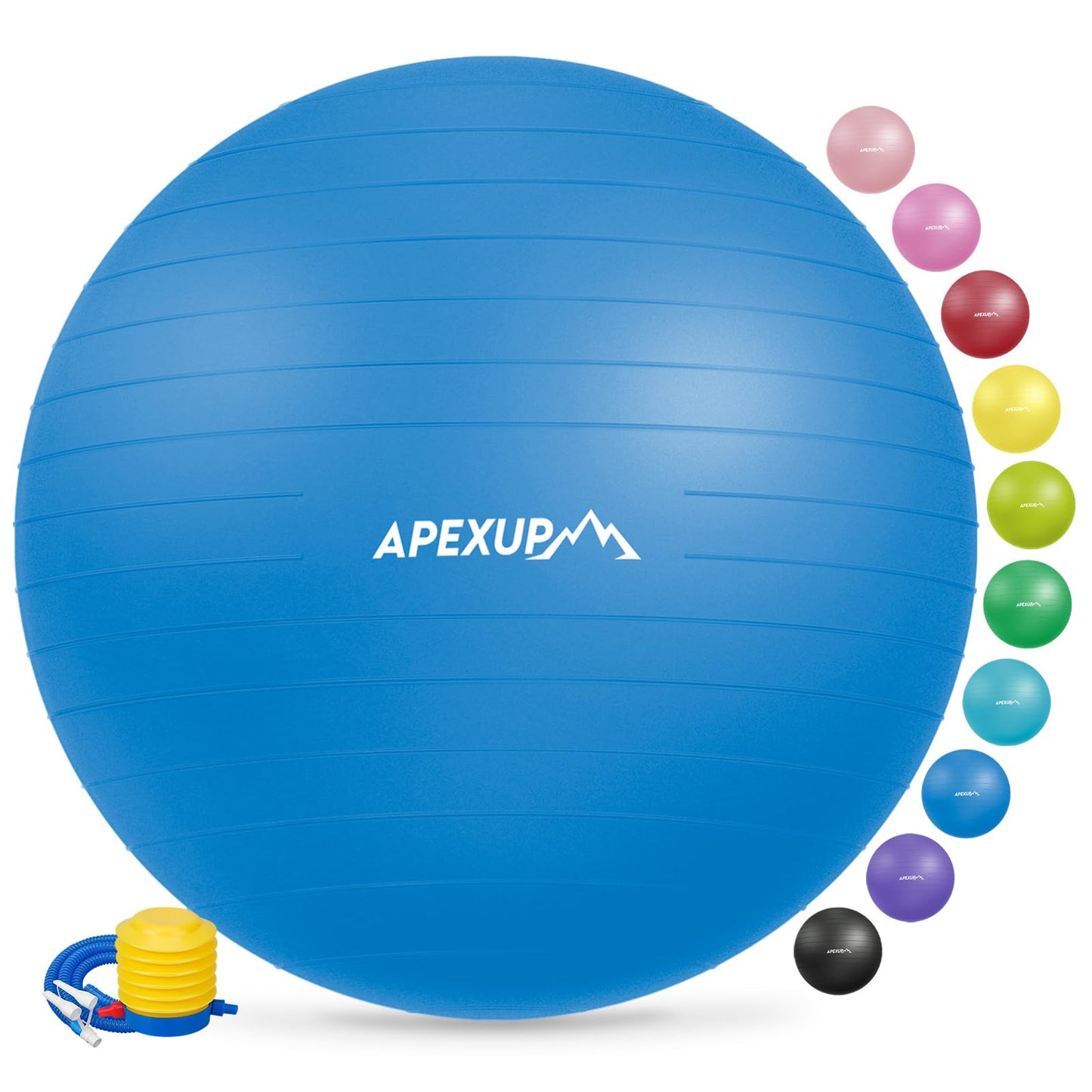 APEXUP Yoga & Pilates Ball - Anti Slip Heavy Duty Gym Ball for Fitness, Balance & Core Workout - My Store