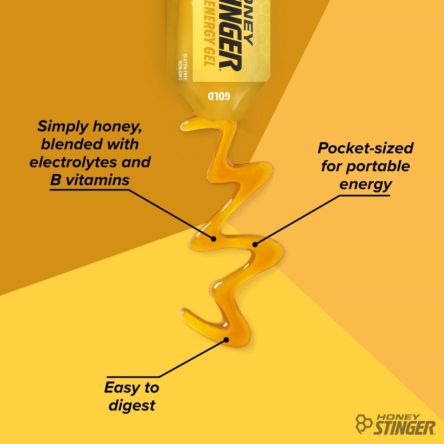 Honey Stinger Organic Fruit Smoothie Energy Gel, Gluten Free & Caffeine Free, for Exercise, Running and Performance, Sports Nutrition for Home & Gym, Pre and Mid Workout, 12 Pack, 13.2 Ounce