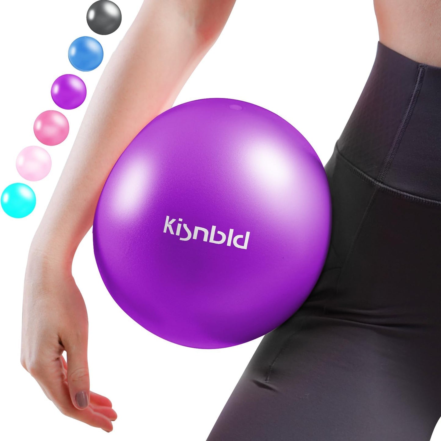 Small Exercise Ball, 9 Inch Mini Pilates Ball, Anti Burst and Slip Resistant Mini Yoga Ball for Stability, Fitness, Physical Therapy, Stretching & Core Strength Workout at Home Gym & Office - My Store