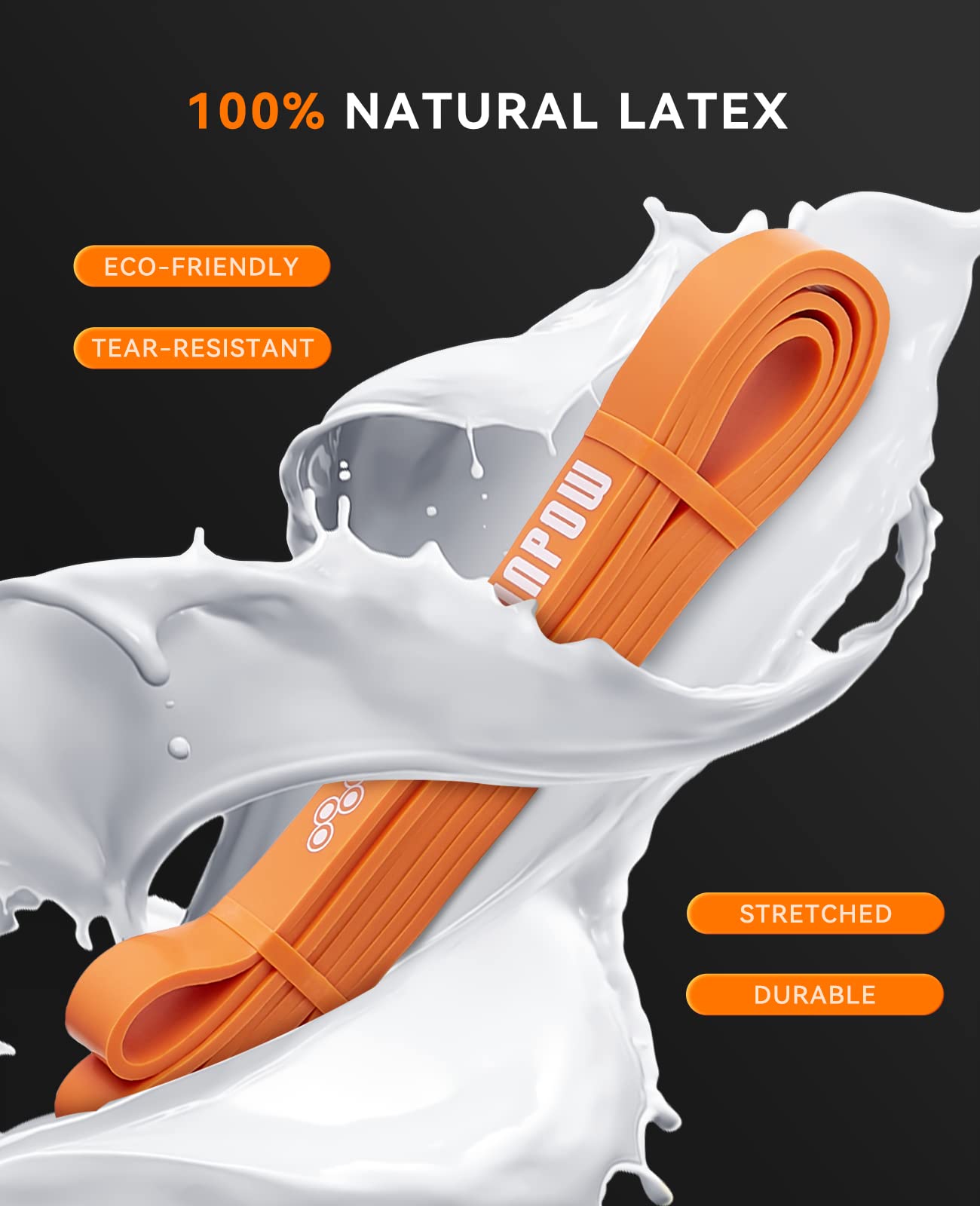 SUNPOW Pull Up Assistance Bands - Set of 5 Resistance Heavy Duty Workout Exercise Stretch Fitness Bands Assist Set for Body, Instruction Guide and Carry Bag Included - My Store