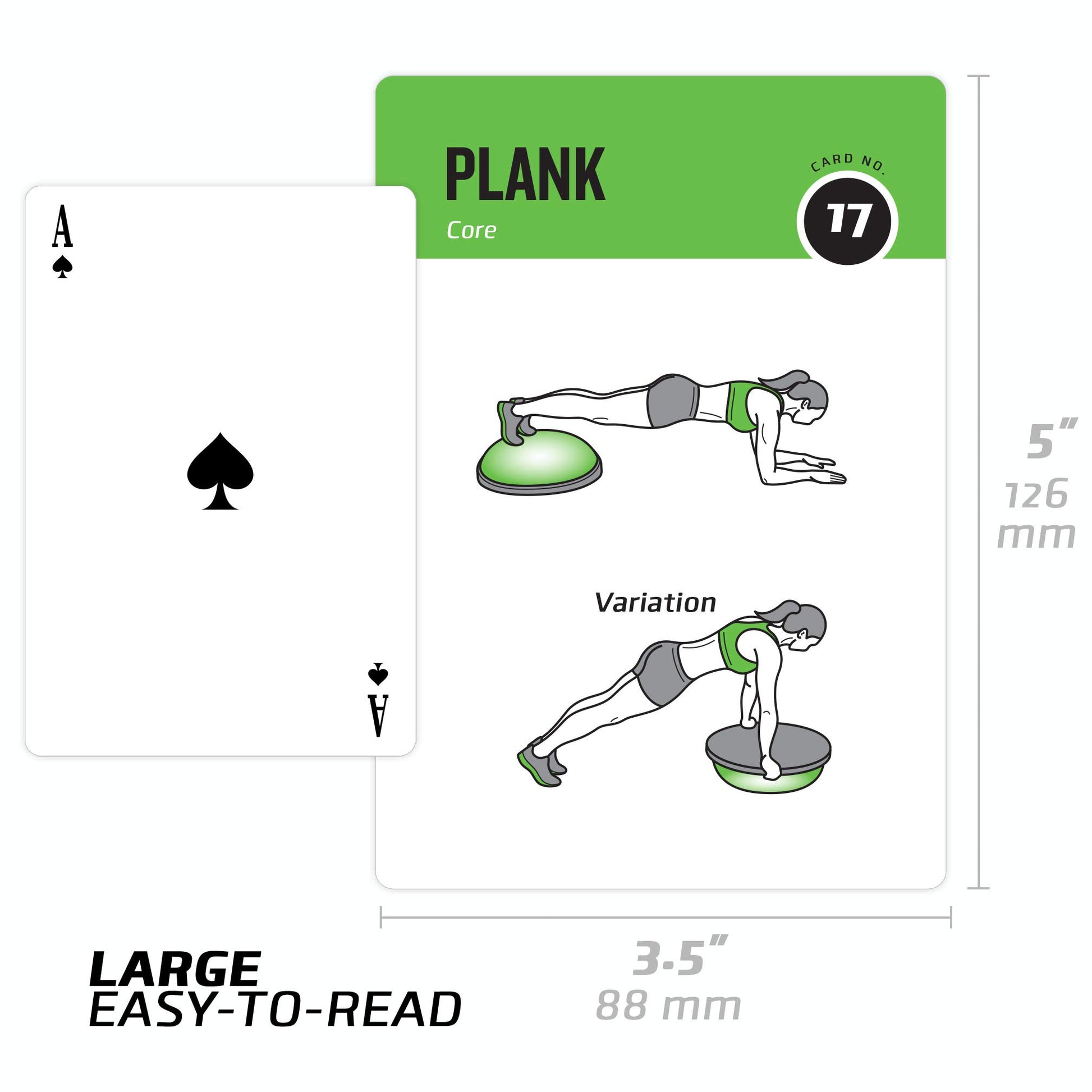 NewMe Fitness Stretching Workout Cards, Instructional Fitness Deck for Women & Men, Beginner Fitness Guide to Training Exercises at Home or Gym - My Store