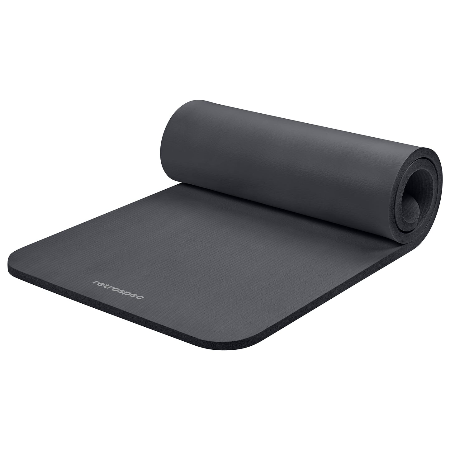 Retrospec Solana Yoga Mat 1" Thick With Nylon Strap For Men & Women - Non Slip Exercise Mat For Home Yoga, Pilates, Stretching, Floor & Fitness Workouts - My Store