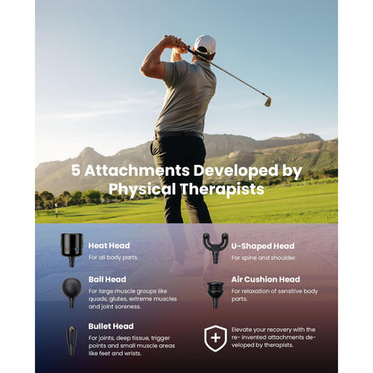 BOB AND BRAD Q2 Pro Mini Massage Gun with Heat and Cold Head,Pocket-Sized Deep Tissue Massager Gun,Portable Percussion Muscle Massager Gun, Ultra Small&Quiet Muscle Massage Gun - My Store