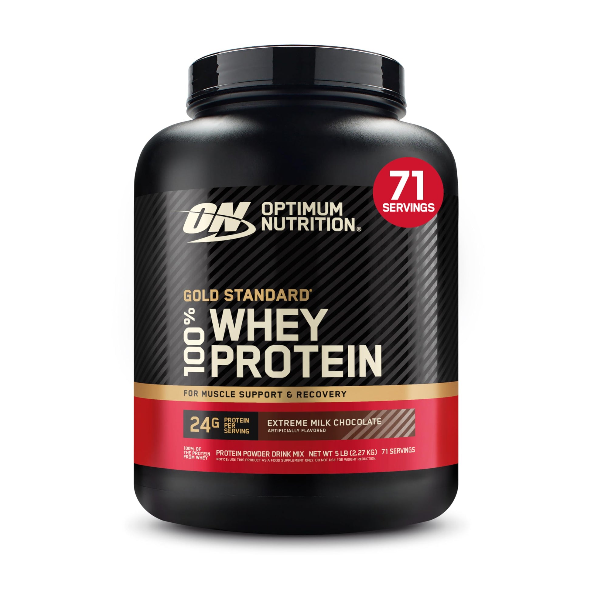 Optimum Nutrition Gold Standard 100% Whey Protein Powder, Double Rich Chocolate, 5 Pound (Packaging May Vary) - My Store