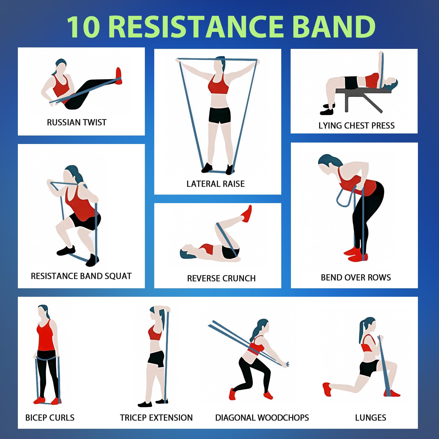 LEEKEY Resistance Bands Set for Pull-Up Assistance & Full-Body Training, Multi-Level Exercise Bands with Bag for Home Workouts, Physical Therapy, Strength Training (Men/Women) - My Store