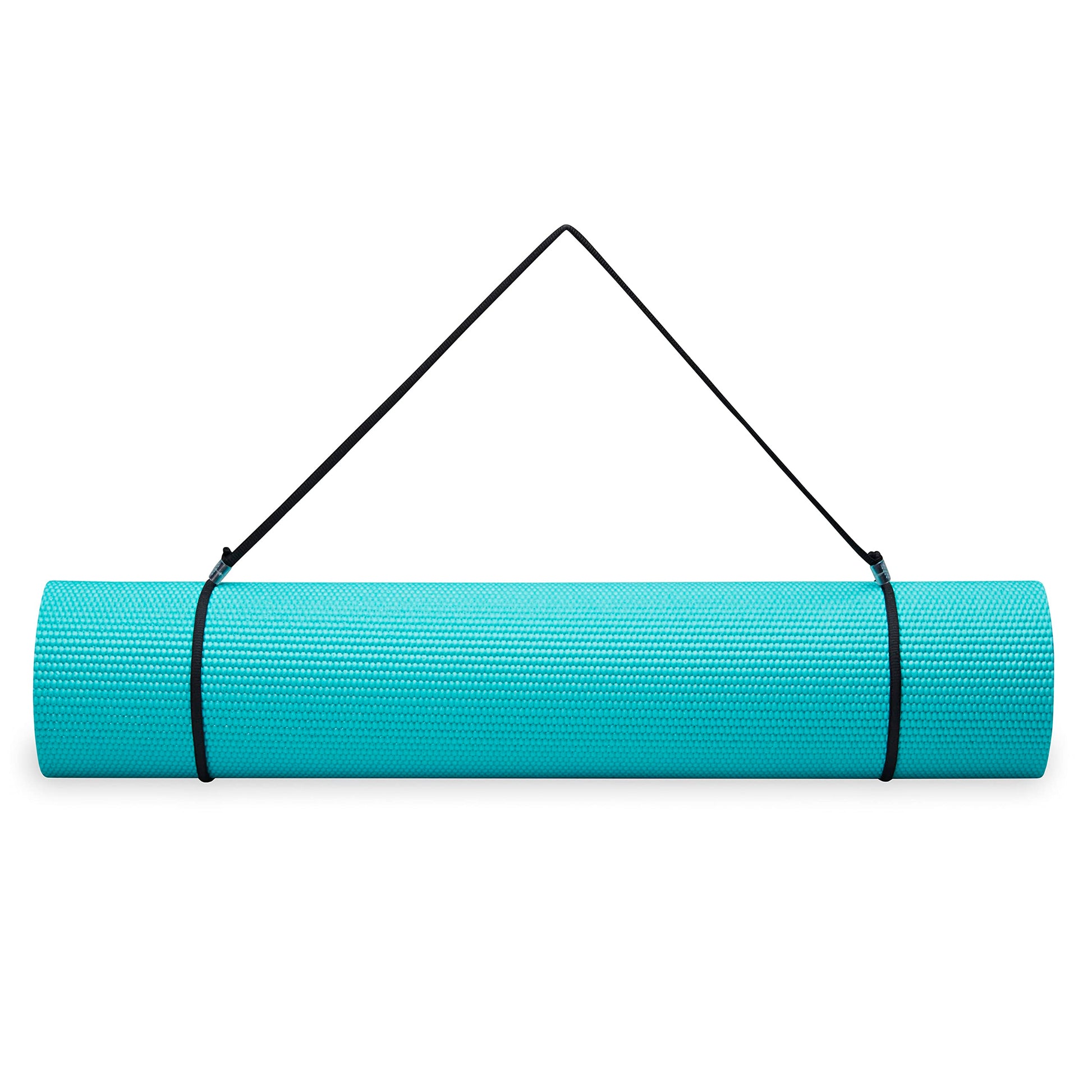 Gaiam Essentials Thick and Thin Yoga Mat Fitness & Exercise Mat with Easy-Cinch Carrier Strap - My Store