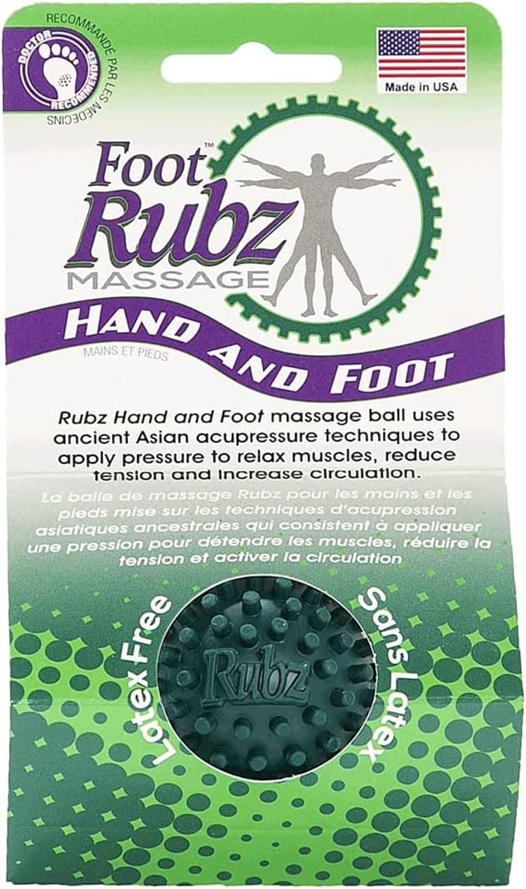 Due North Foot Rubz Hand & Back Massage Ball - Relieve Pain from Plantar Fasciitis, Tight Muscles & Sore Feet - Massage Tool - My Store