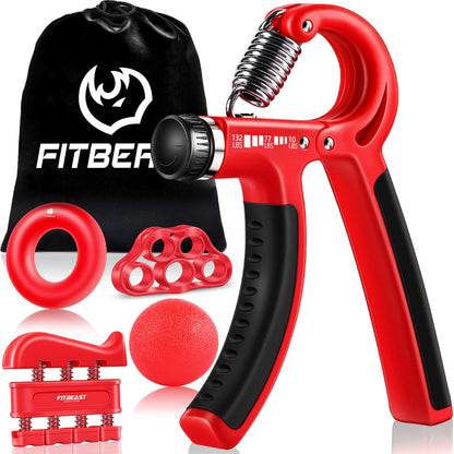 FitBeast Grip Strengthener Forearm Strengthener Hand Grips Strengthener Kit - 5 Pack Adjustable Resistance - My Store