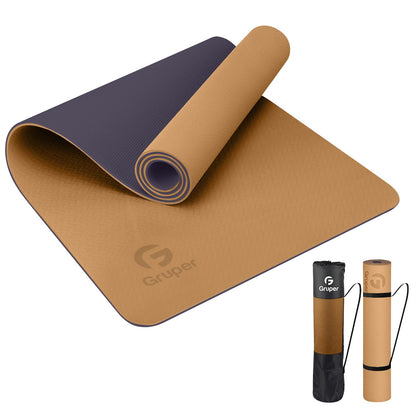 Yoga Mat Non Slip, Eco Friendly Fitness Exercise Mat with Carrying Strap,Pro Yoga Mats for Women,Workout Mats for Home, Pilates and Floor Exercises - My Store