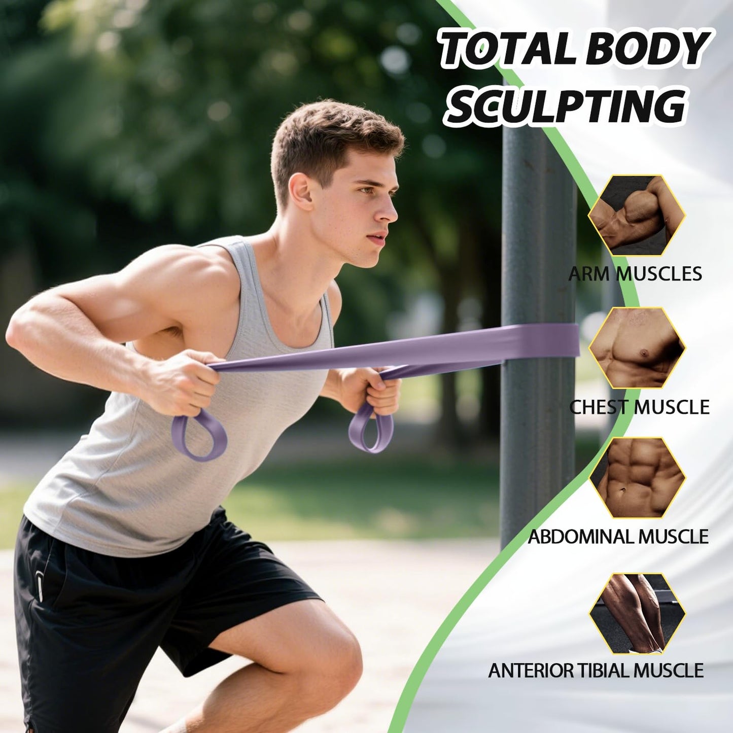 LEEKEY Resistance Bands Set for Pull-Up Assistance & Full-Body Training, Multi-Level Exercise Bands with Bag for Home Workouts, Physical Therapy, Strength Training (Men/Women) - My Store