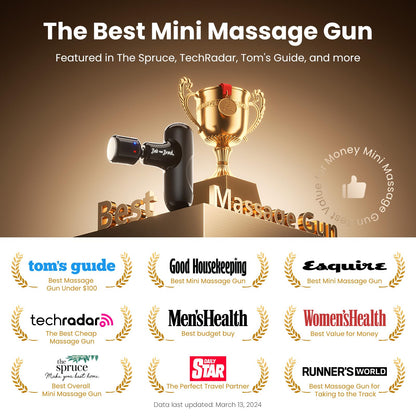 BOB AND BRAD Q2 Pro Mini Massage Gun with Heat and Cold Head,Pocket-Sized Deep Tissue Massager Gun,Portable Percussion Muscle Massager Gun, Ultra Small&Quiet Muscle Massage Gun - My Store