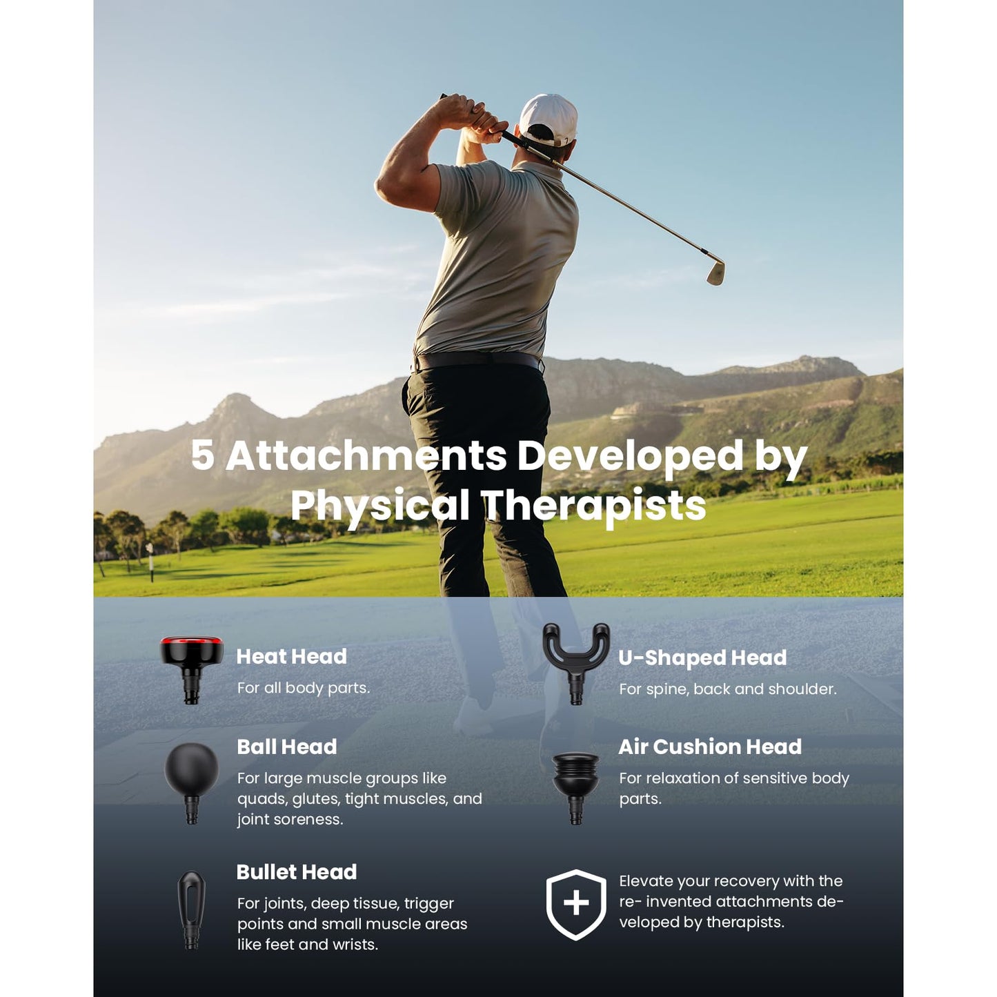 BOB AND BRAD Q2 Pro Mini Massage Gun with Heat and Cold Head,Pocket-Sized Deep Tissue Massager Gun,Portable Percussion Muscle Massager Gun, Ultra Small&Quiet Muscle Massage Gun - My Store