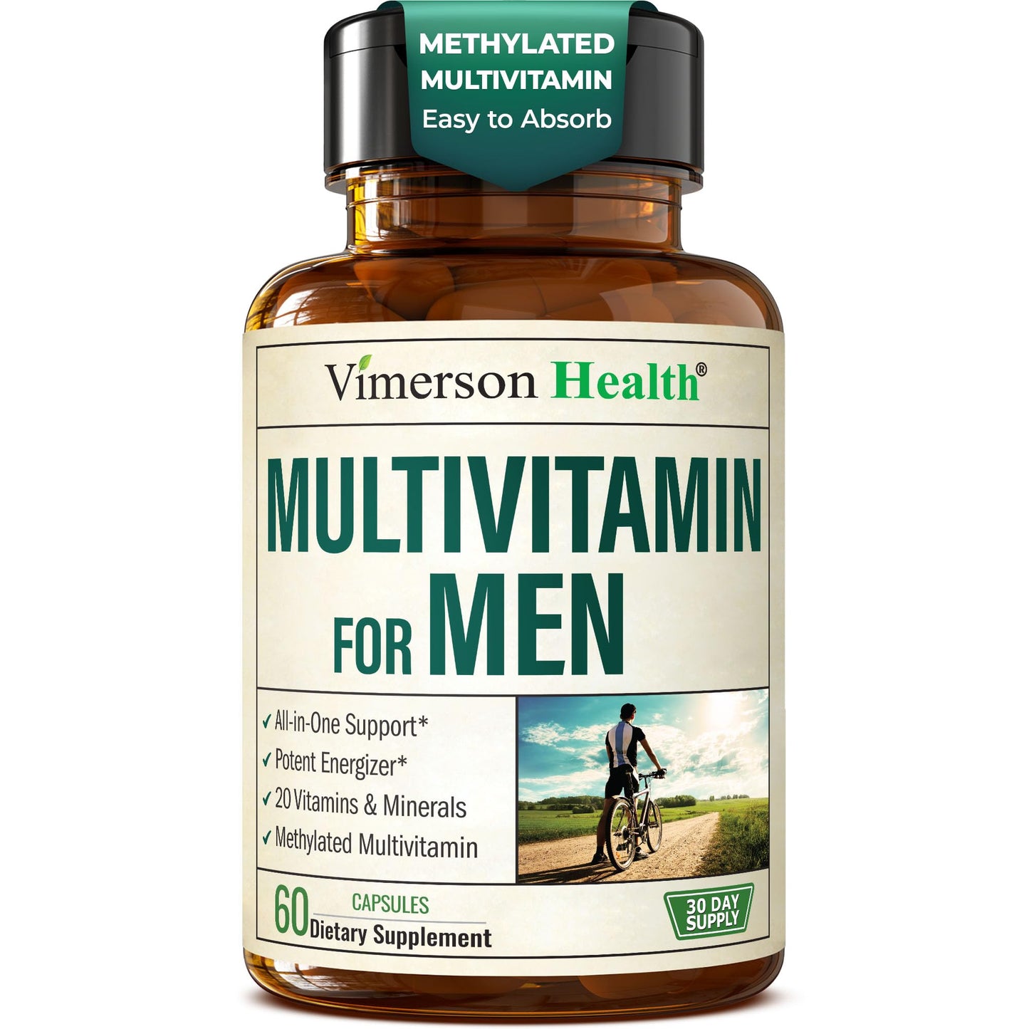 Multivitamin for Men – Methylated Mens Multivitamins & Multiminerals Capsules with Vitamin B12, A, D, C, Zinc, Magnesium & More for Complete Daily Support – High Potency Bioavailable Vitamins for Men - My Store