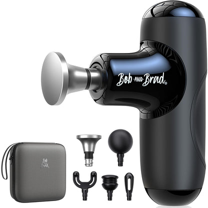BOB AND BRAD Q2 Pro Mini Massage Gun with Heat and Cold Head,Pocket-Sized Deep Tissue Massager Gun,Portable Percussion Muscle Massager Gun, Ultra Small&Quiet Muscle Massage Gun - My Store