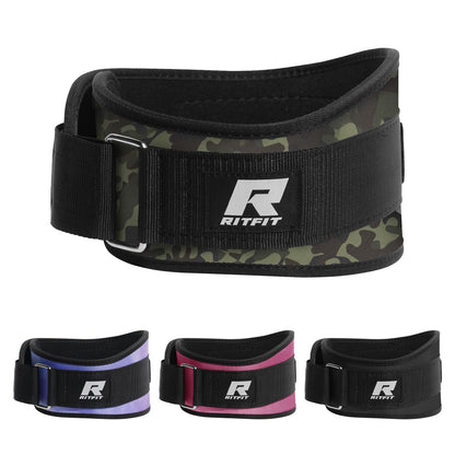 RitFit Weight Lifting Belt - Great for Squats, Lunges, Deadlift, Thrusters - Men and Women - 6 Inch Black/Camouflage - My Store