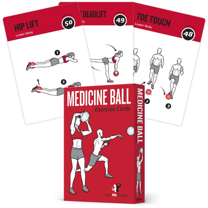 NewMe Fitness Stretching Workout Cards, Instructional Fitness Deck for Women & Men, Beginner Fitness Guide to Training Exercises at Home or Gym - My Store