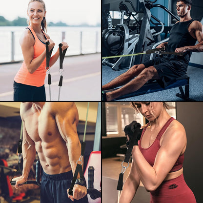 WHATAFIT Resistance Bands, Exercise Bands，Resistance Bands for Working Out, Work Out Bands with Handles for Men and Women Fitness, Strength Training Home Gym Equipment - My Store