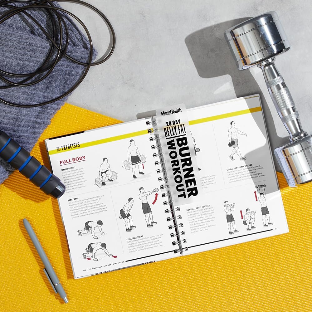 Men's Health 28-Day Belly Fat Burner Workout Planner: Medium to high-intensity compound exercises to help you burn fat and chisel your abs with a workout planner to keep you on track - My Store