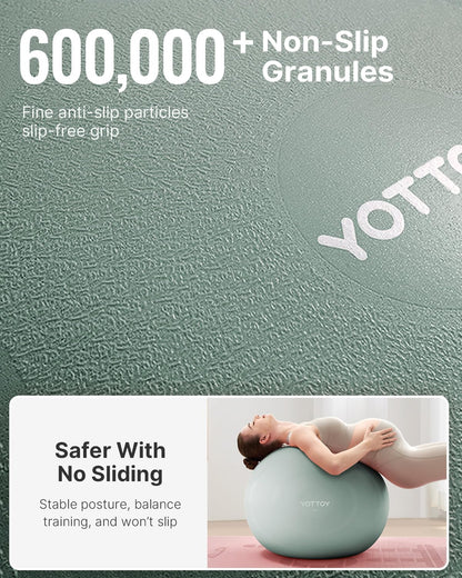 YOTTOY Anti-Burst Exercise Ball for Working Out, Yoga & Pregnancy, Extra Thick Workout Ball for Physical Therapy & Fitness - My Store