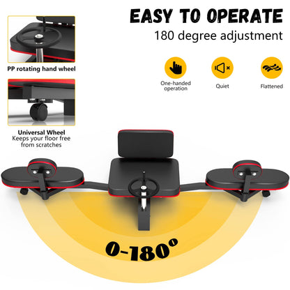 Rigel Leg Stretcher, 220LBS Leg Stretch Machine, Heavy Duty Steel Frame Equipment Splits Machine, Leg Stretching Training Machine for Home Gym Split Machine Training Fitness