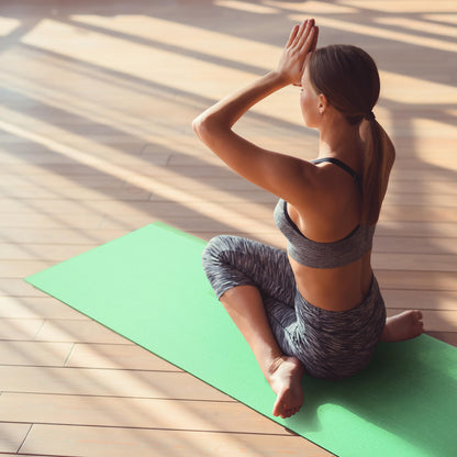 Fitvids All Purpose 1/4-Inch High Density Anti-Tear Exercise Yoga Mat with Carrying Strap, Multiple Colors