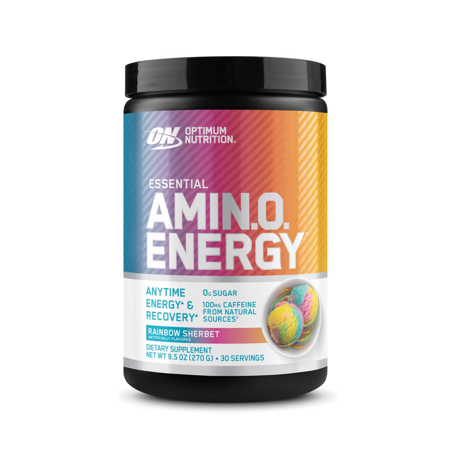 Optimum Nutrition Amino Energy - Pre Workout with Green Tea, BCAA, Amino Acids, Keto Friendly, Green Coffee Extract, Energy Powder - Concord Grape, 65 Servings (Packaging May Vary)