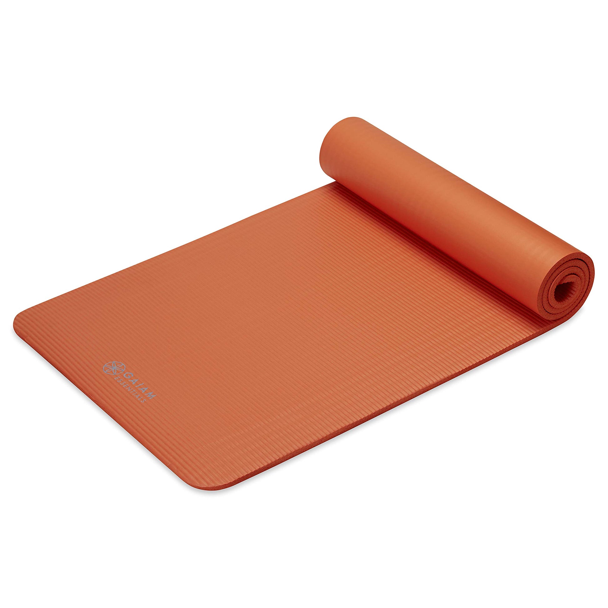 Gaiam Essentials Thick and Thin Yoga Mat Fitness & Exercise Mat with Easy-Cinch Carrier Strap - My Store