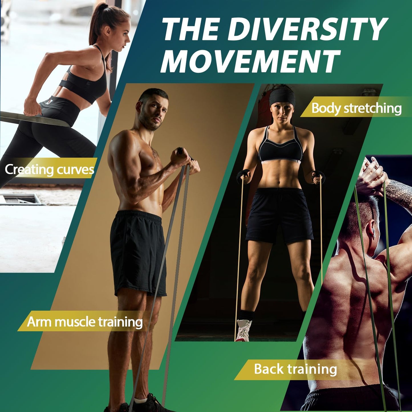 LEEKEY Resistance Bands Set for Pull-Up Assistance & Full-Body Training, Multi-Level Exercise Bands with Bag for Home Workouts, Physical Therapy, Strength Training (Men/Women) - My Store