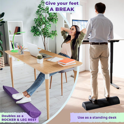 Yes4All High-Density EPP Half Round Back Roller Foam, Exercise Foam Roller for Yoga, Pilates & Stretching - 12, 18, 24, 36 inch - My Store