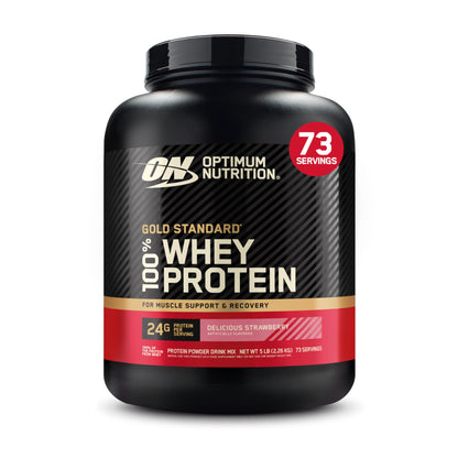 Optimum Nutrition Gold Standard 100% Whey Protein Powder, Double Rich Chocolate, 5 Pound (Packaging May Vary) - My Store