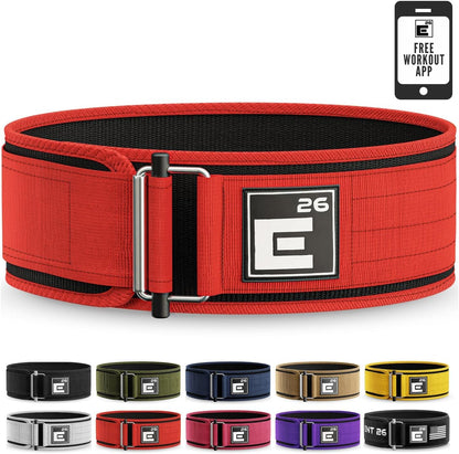 Element 26 Self-Locking Weight Lifting Belt - Premium Weightlifting Belt for Serious Functional Fitness and Olympic Lifting Athletes - Lifting Support for Men and Women - Deadlift Training Belt - My Store