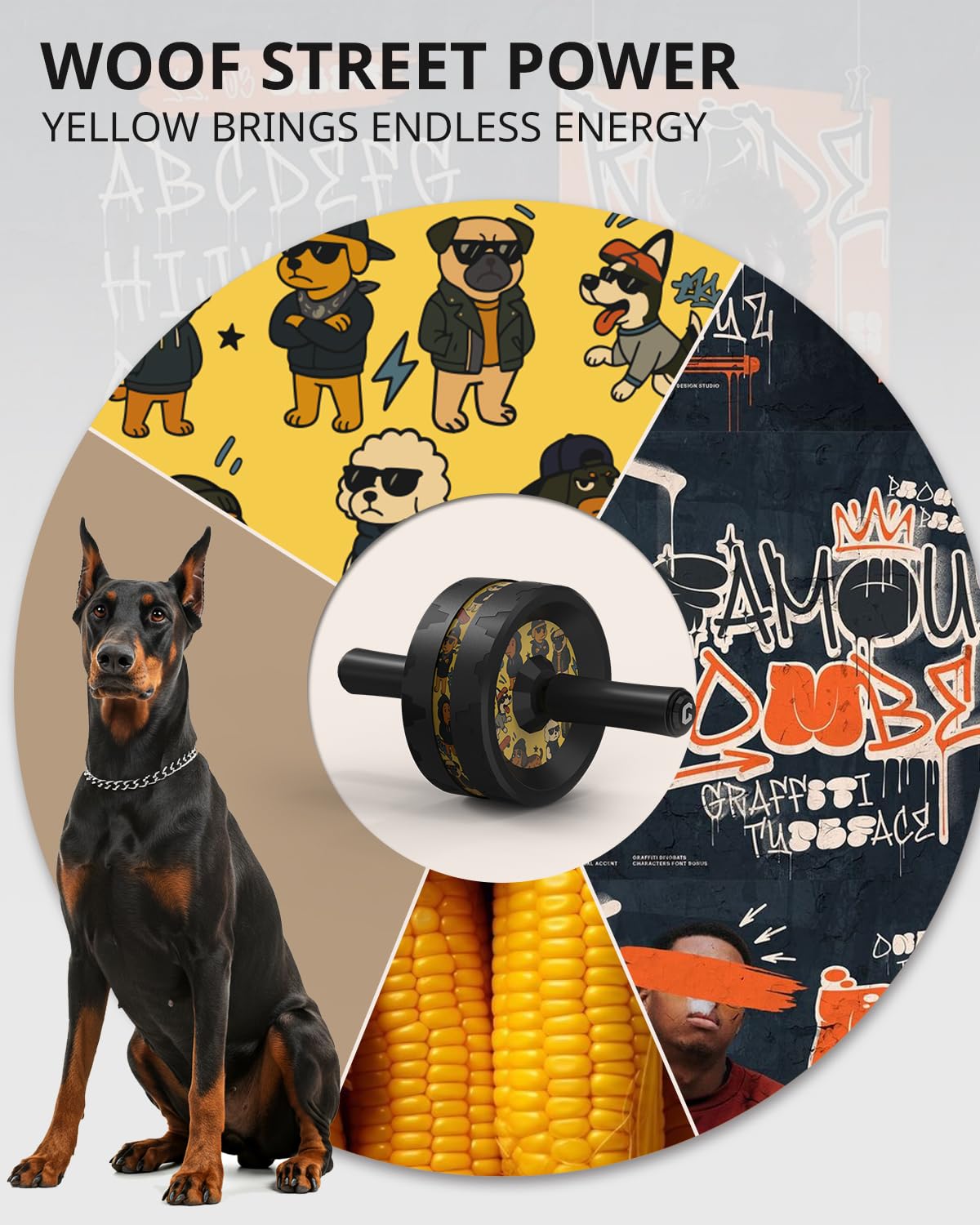 VINSGUIR Ab Roller Wheel, Abs & Core Workout Equipment for Home Gym with Knee Pad Accessories, Abdominal Wheel for Full-body Strength Training - My Store