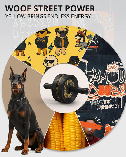 VINSGUIR Ab Roller Wheel, Abs & Core Workout Equipment for Home Gym with Knee Pad Accessories, Abdominal Wheel for Full-body Strength Training - My Store