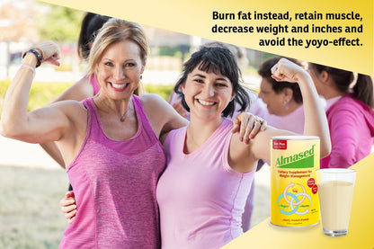 Almased Vanilla Meal Replacement Shake - Low-Glycemic High Plant Base Protein Powder- Nutritional Weight Health Support Supplement - Vanilla Flavor - 17.6 oz (1.1 Pound (1 Pack)) - My Store