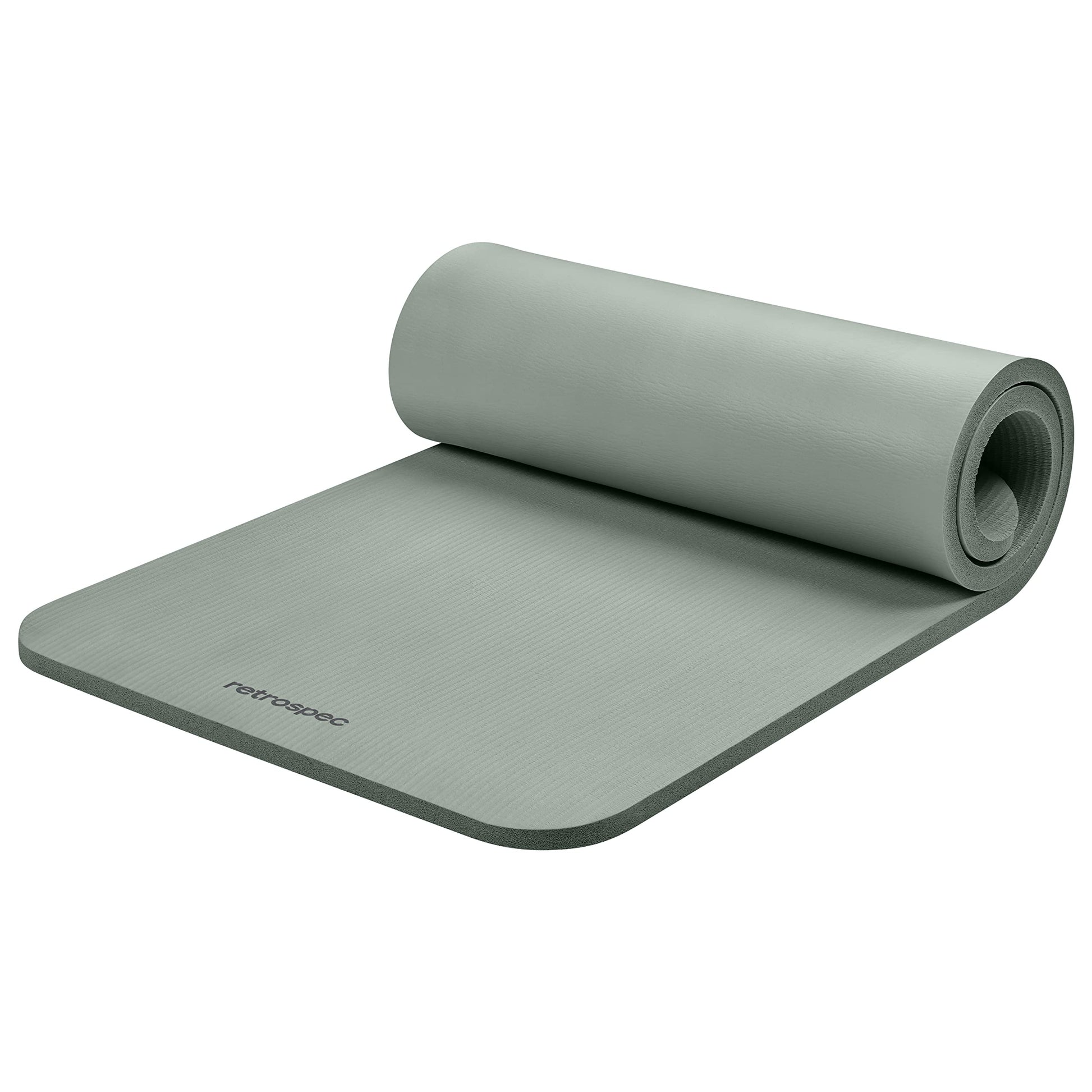 Retrospec Solana Yoga Mat 1" Thick With Nylon Strap For Men & Women - Non Slip Exercise Mat For Home Yoga, Pilates, Stretching, Floor & Fitness Workouts - My Store