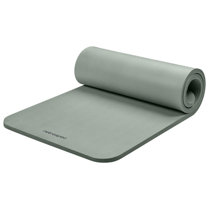 Retrospec Solana Yoga Mat 1" Thick With Nylon Strap For Men & Women - Non Slip Exercise Mat For Home Yoga, Pilates, Stretching, Floor & Fitness Workouts - My Store